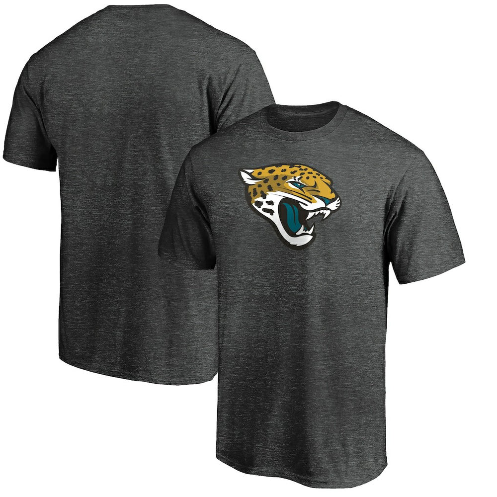 Jacksonville Jaguars Primary Logo T-Shirt - Heather Charcoal discount
