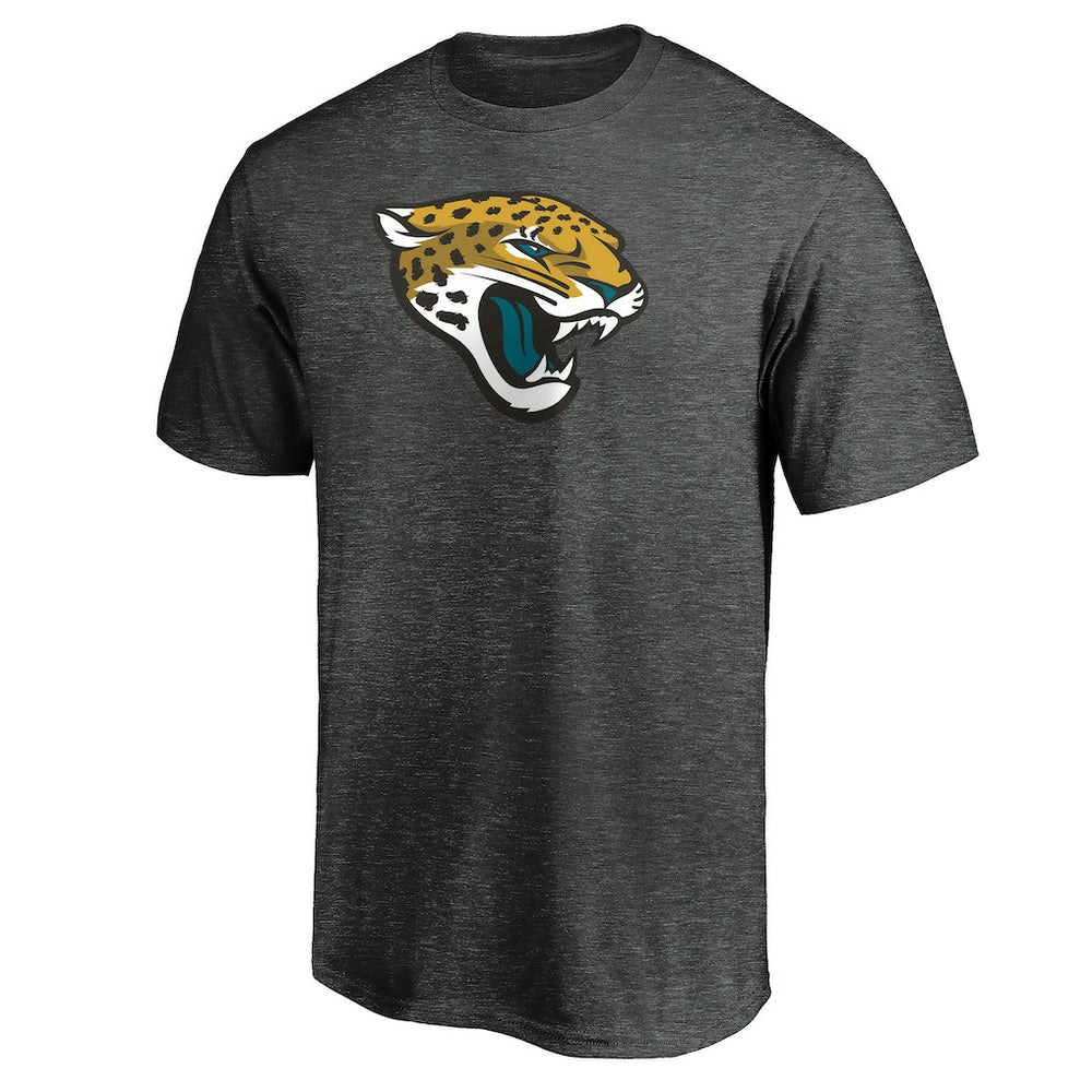 Jacksonville Jaguars Primary Logo T-Shirt - Heather Charcoal discount