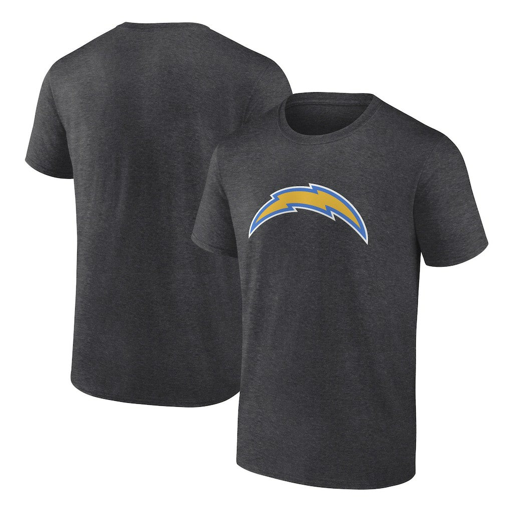 Los Angeles Chargers Primary Logo T-Shirt - Heather Charcoal on sale
