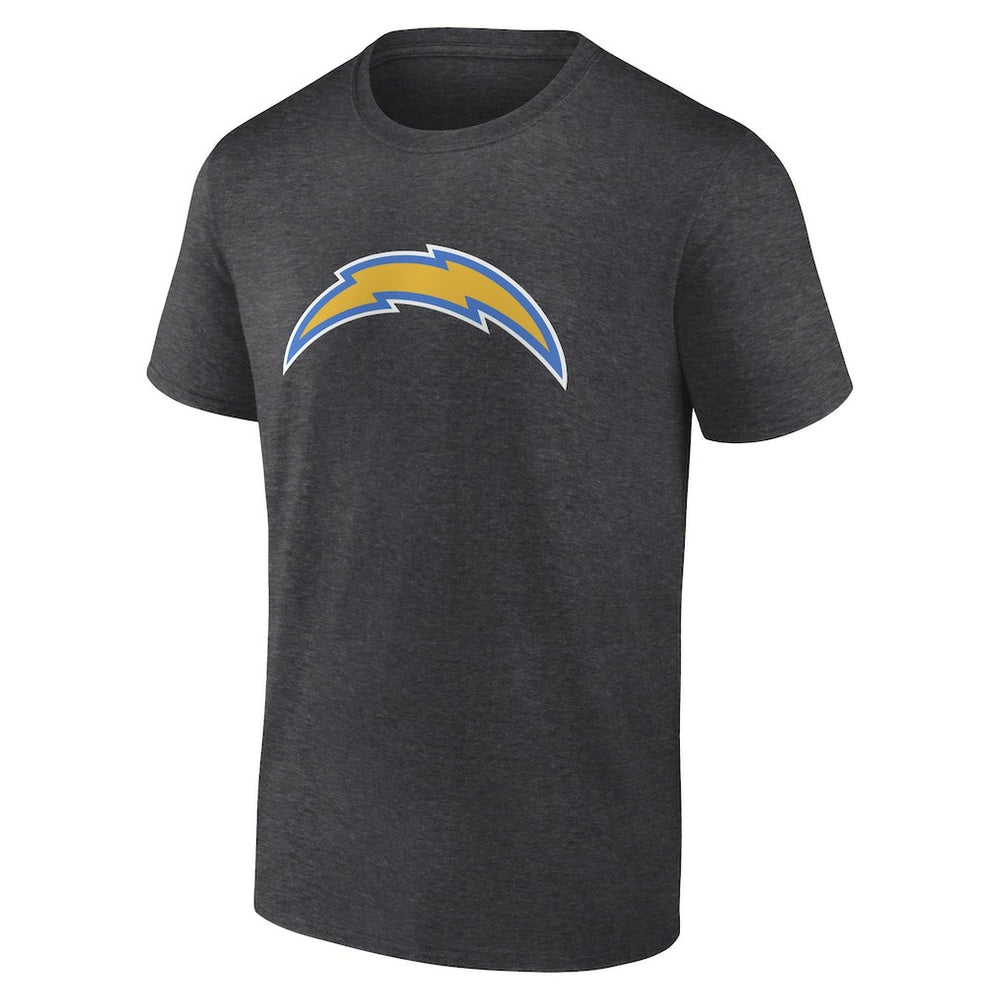 Los Angeles Chargers Primary Logo T-Shirt - Heather Charcoal on sale