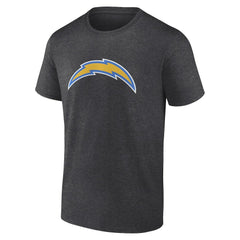 Los Angeles Chargers Primary Logo T-Shirt - Heather Charcoal on sale