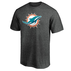 Miami Dolphins Primary Logo T-Shirt - Heather Charcoal sale