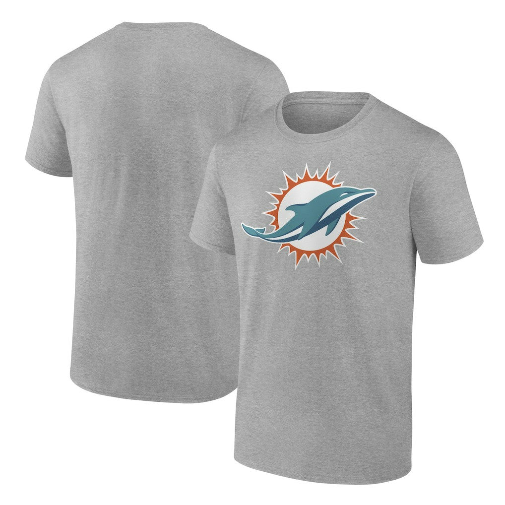 Miami Dolphins Primary Logo T-Shirt - Heather Gray sale
