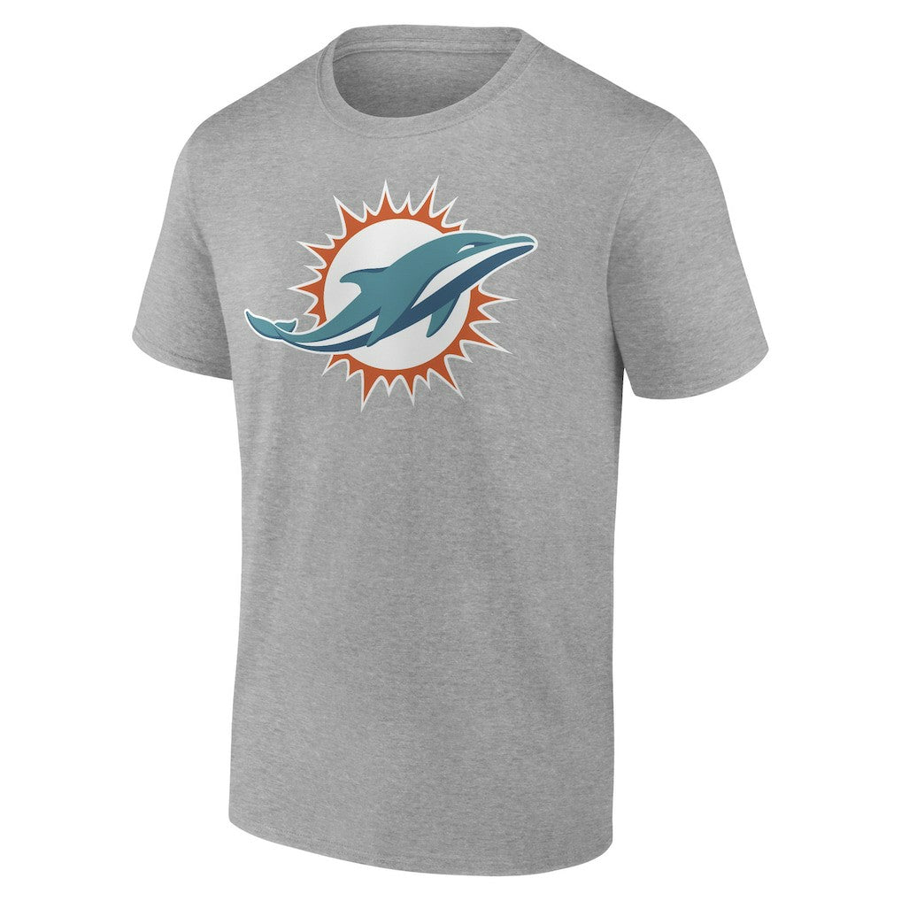 Miami Dolphins Primary Logo T-Shirt - Heather Gray sale