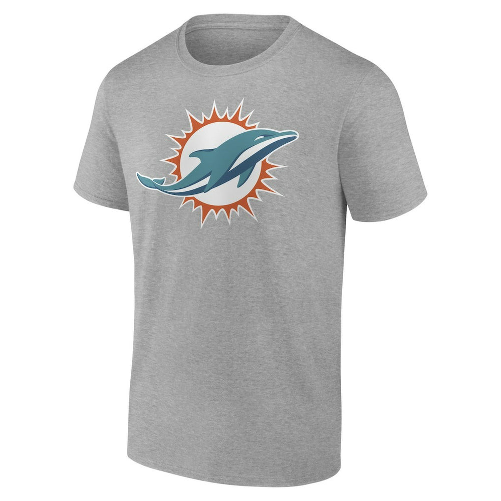 Miami Dolphins Primary Logo T-Shirt - Heather Gray sale