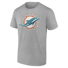 Miami Dolphins Primary Logo T-Shirt - Heather Gray sale