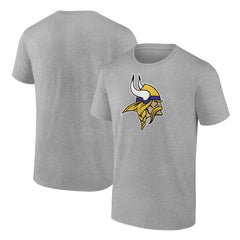 Minnesota Vikings Primary Logo T-Shirt - Heather Gray discount