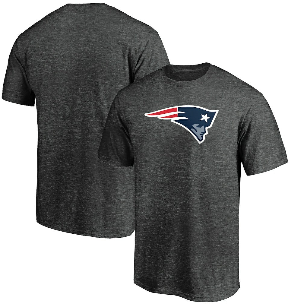 New England Patriots Primary Logo T-Shirt - Heather Charcoal cheap