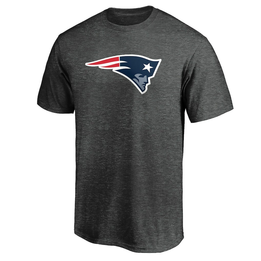 New England Patriots Primary Logo T-Shirt - Heather Charcoal cheap
