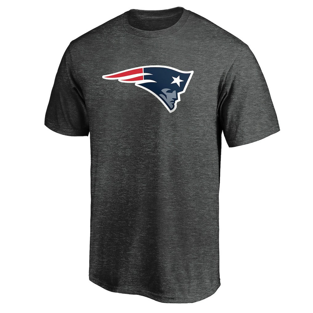 New England Patriots Primary Logo T-Shirt - Heather Charcoal cheap