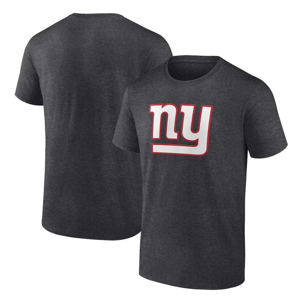 New York Giants Primary Logo T-Shirt - Heather Charcoal on sale