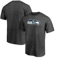 Seattle Seahawks Primary Logo T-Shirt - Heather Charcoal on sale