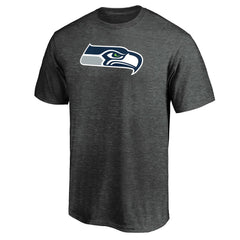 Seattle Seahawks Primary Logo T-Shirt - Heather Charcoal on sale