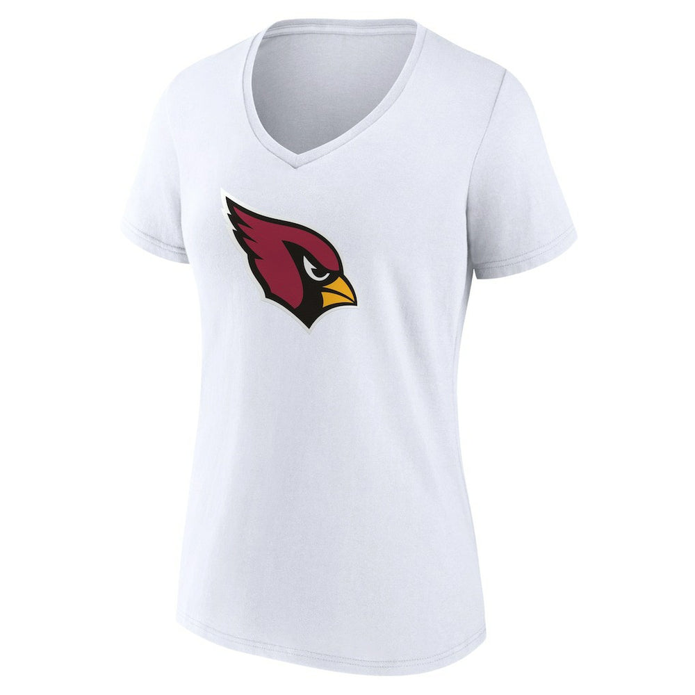 Arizona Cardinals Women's Primary Logo V-Neck T-Shirt - White cheap