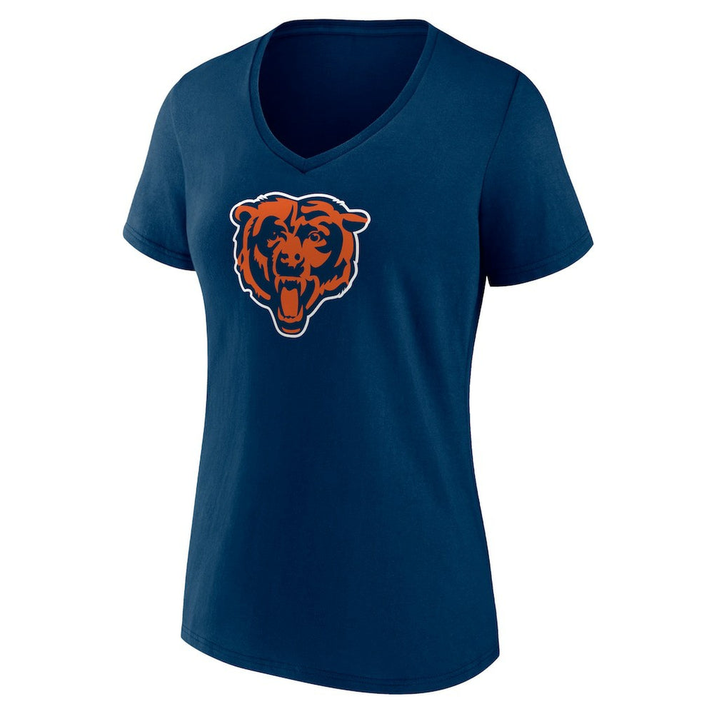 Chicago Bears Women's Primary Team Logo V-Neck T-Shirt - Navy outlet