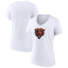 Chicago Bears Women's Primary Team Logo V-Neck T-Shirt - White online