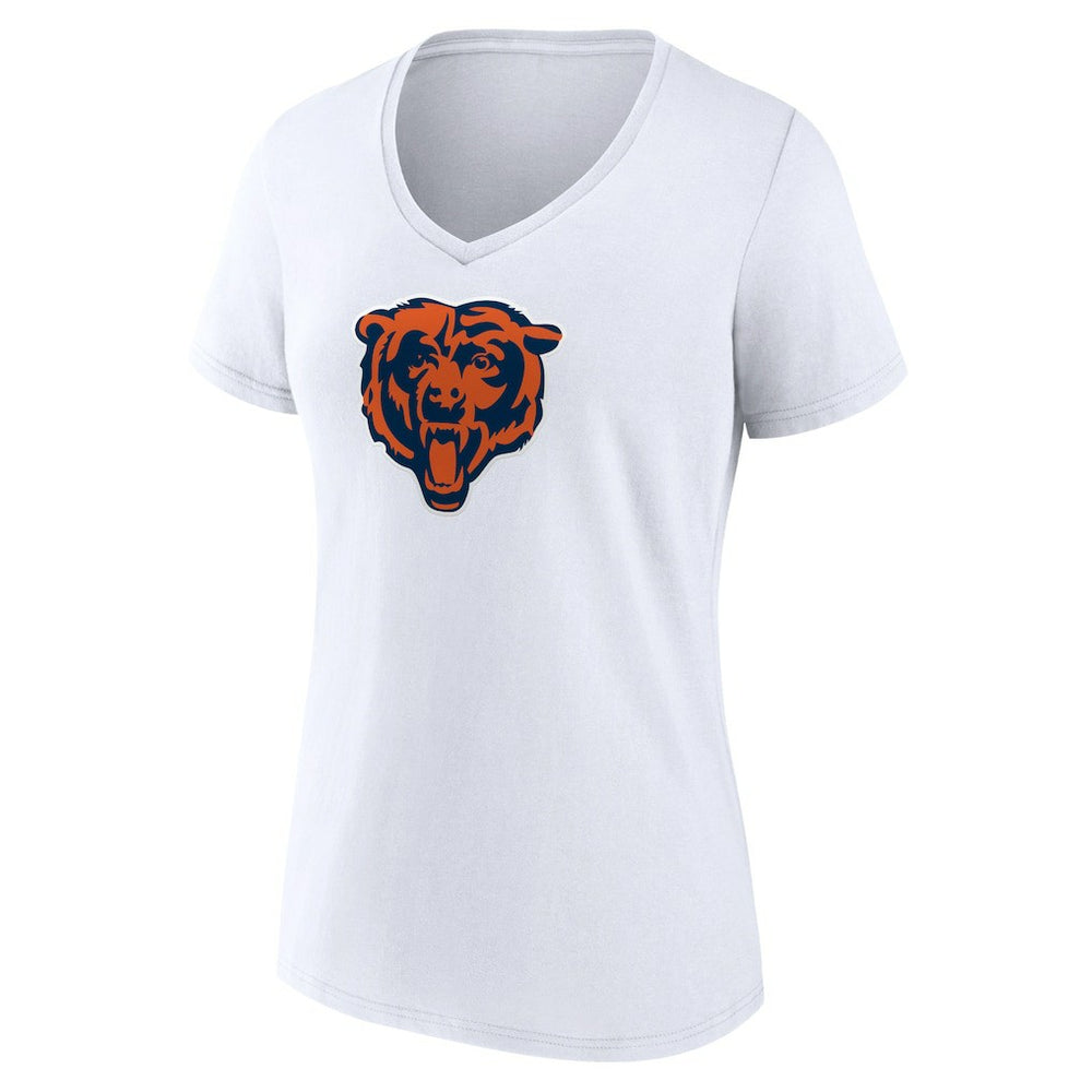 Chicago Bears Women's Primary Team Logo V-Neck T-Shirt - White online