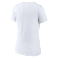 Denver Broncos Women's Primary Team Logo V-Neck T-Shirt - White sale
