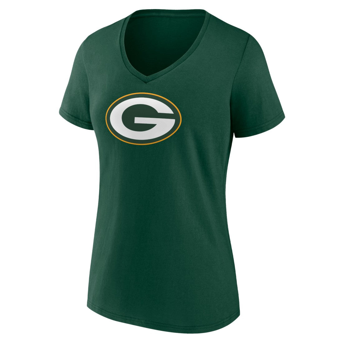 Green Bay Packers Women's Primary Team Logo V-Neck T-Shirt - Green online