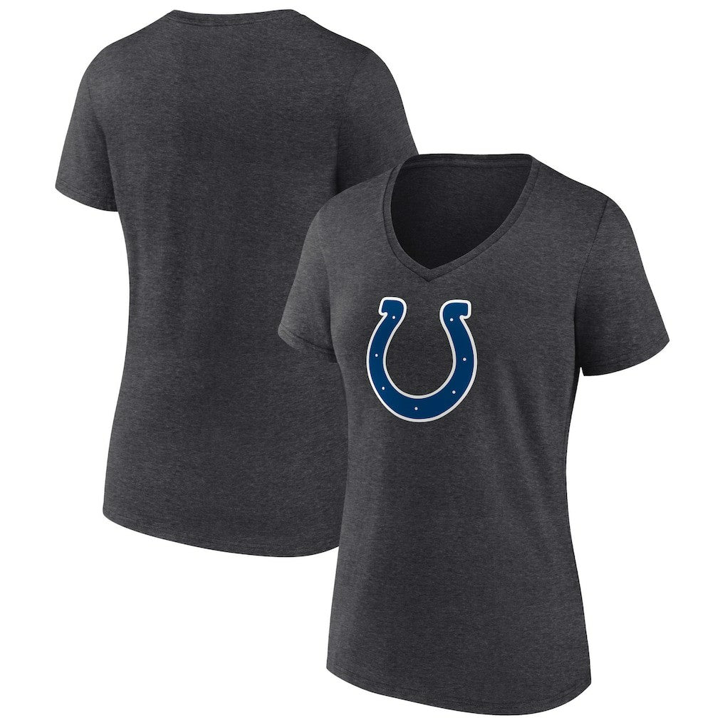 Indianapolis Colts Women's Primary Team Logo V-Neck T-Shirt - Charcoal for sale