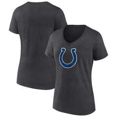 Indianapolis Colts Women's Primary Team Logo V-Neck T-Shirt - Charcoal for sale