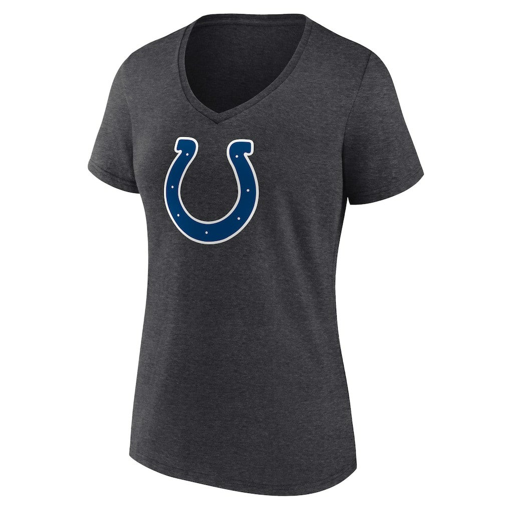 Indianapolis Colts Women's Primary Team Logo V-Neck T-Shirt - Charcoal for sale