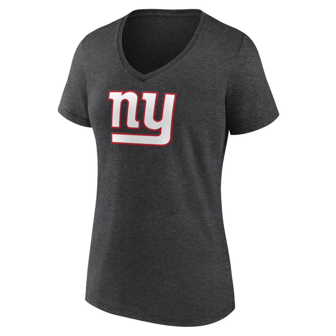 New York Giants Women's Primary Team Logo V-Neck T-Shirt - Charcoal outlet