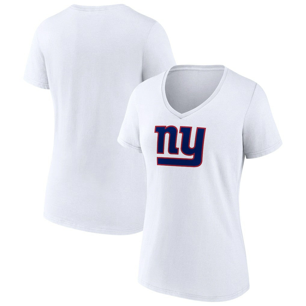 New York Giants Women's Primary Team Logo V-Neck T-Shirt - White online