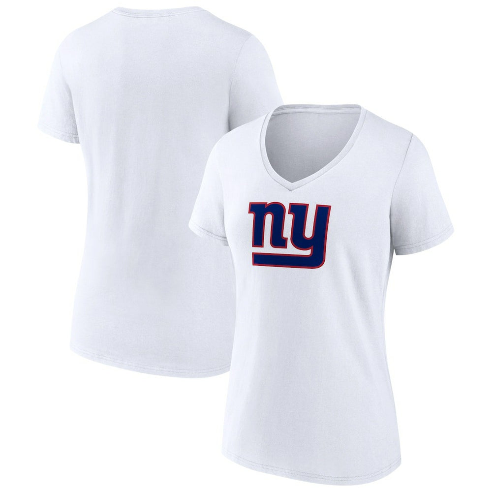 New York Giants Women's Primary Team Logo V-Neck T-Shirt - White online