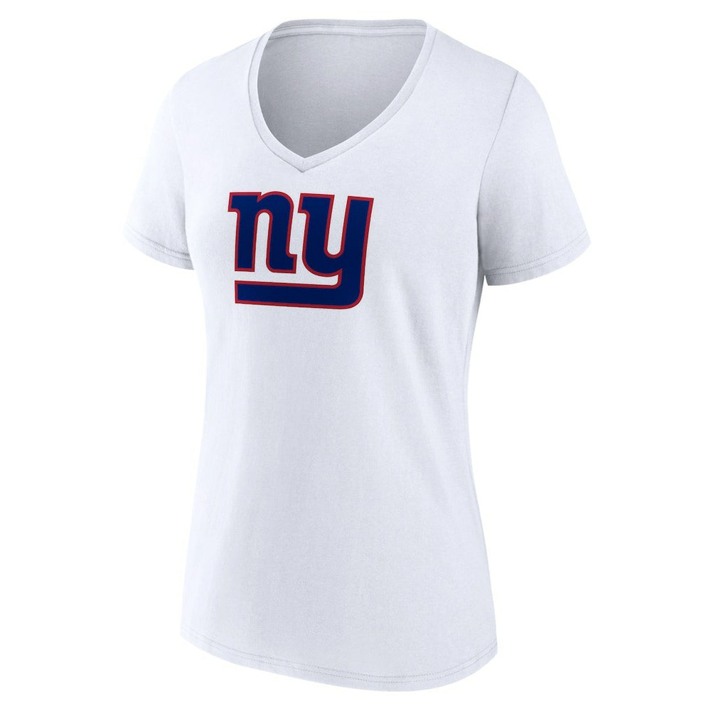 New York Giants Women's Primary Team Logo V-Neck T-Shirt - White online