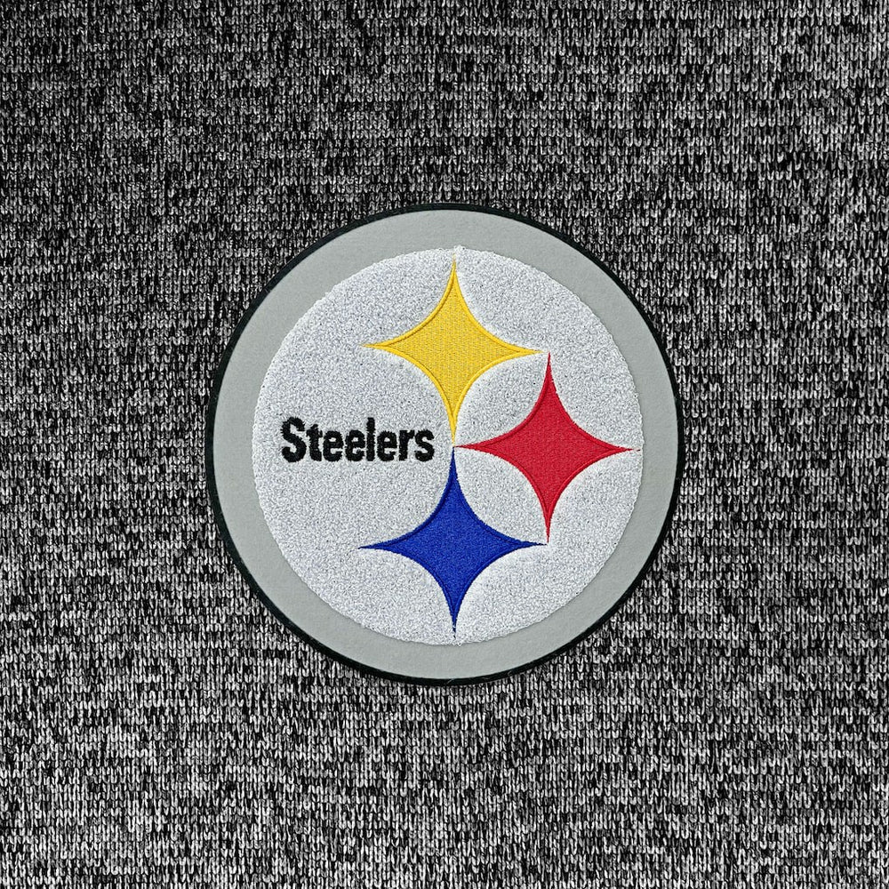 Pittsburgh Steelers Antigua Absolute Chenille Pullover Hoodie - Heathered Black online