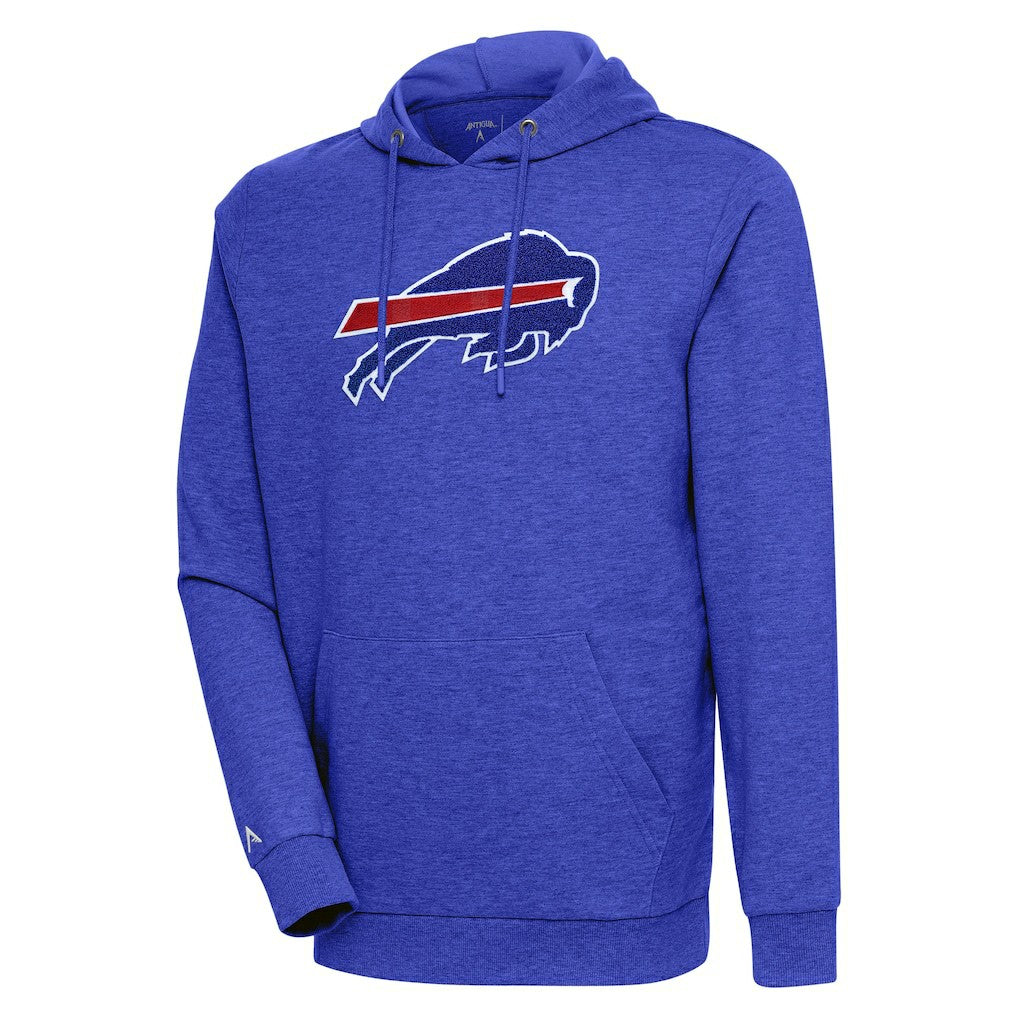 Buffalo Bills Antigua Action Chenille Pullover Hoodie - Heathered Royal cheap