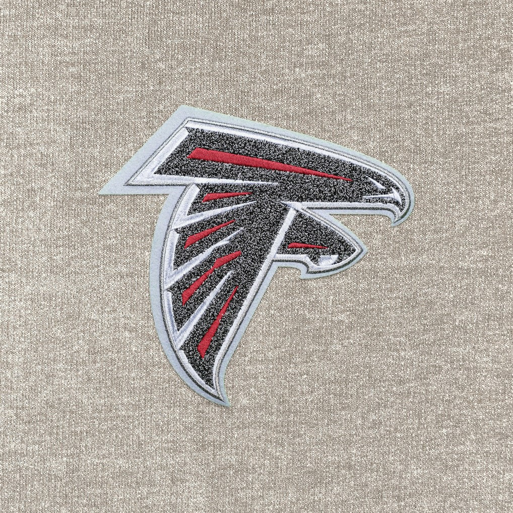 Atlanta Falcons Antigua Reward Chenille Pullover Crewneck Sweatshirt - Oatmeal online