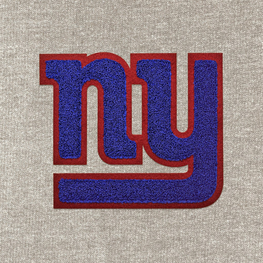 New York Giants Antigua Reward Chenille Pullover Crewneck Sweatshirt - Oatmeal outlet