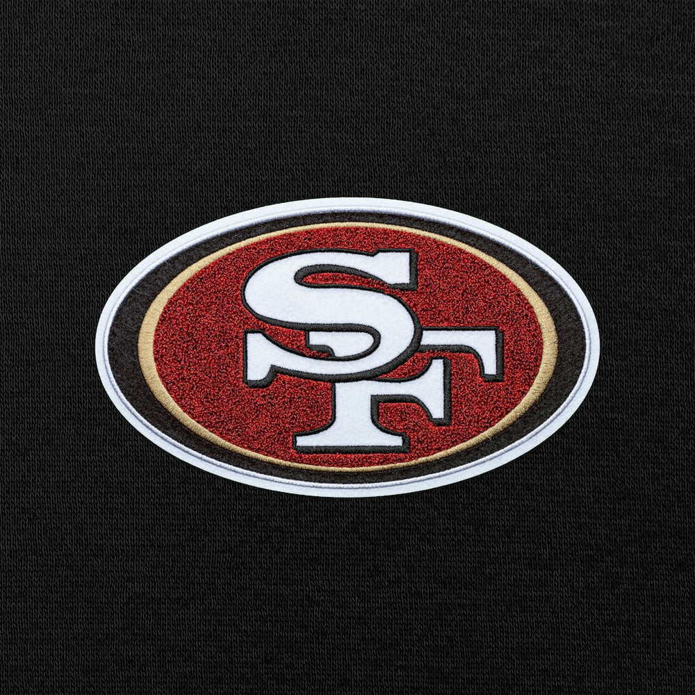San Francisco 49ers Antigua Victory Chenille Pullover Hoodie - Black discount
