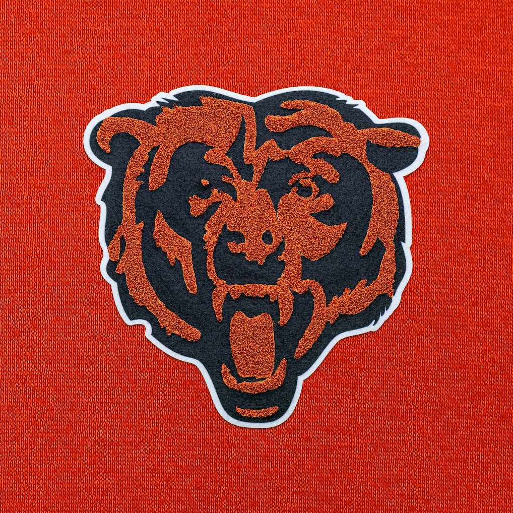 Chicago Bears Antigua Victory Chenille Pullover Hoodie - Orange outlet