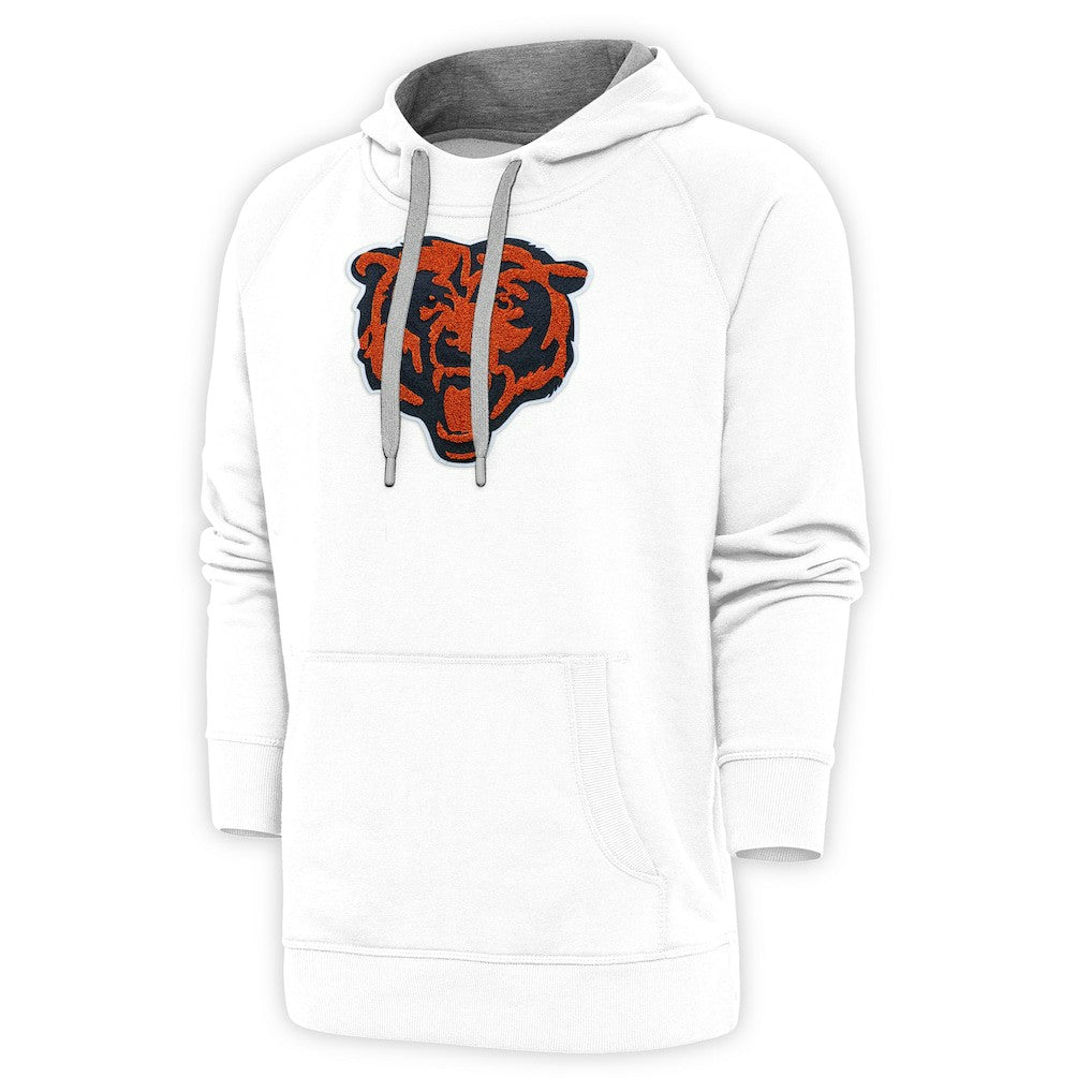 Chicago Bears Antigua Victory Chenille Pullover Hoodie - White sale