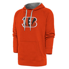 Cincinnati Bengals Antigua Victory Chenille Pullover Hoodie - Orange online
