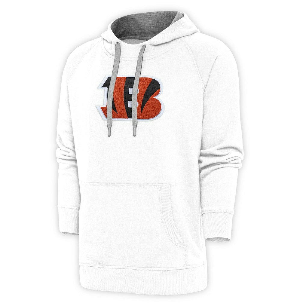 Cincinnati Bengals Antigua Victory Chenille Pullover Hoodie - White outlet