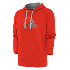 Cleveland Browns Antigua Victory Chenille Pullover Hoodie - Orange cheap