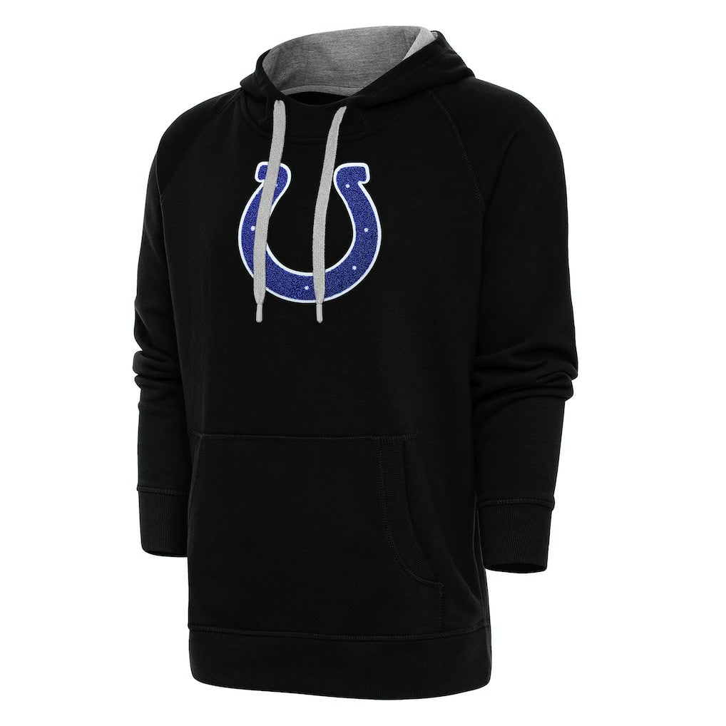 Indianapolis Colts Antigua Victory Chenille Pullover Hoodie - Black online