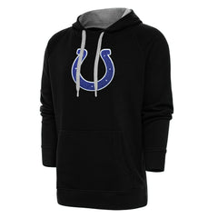 Indianapolis Colts Antigua Victory Chenille Pullover Hoodie - Black online