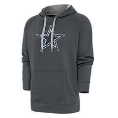 Dallas Cowboys Antigua Victory Chenille Pullover Hoodie - Charcoal sale