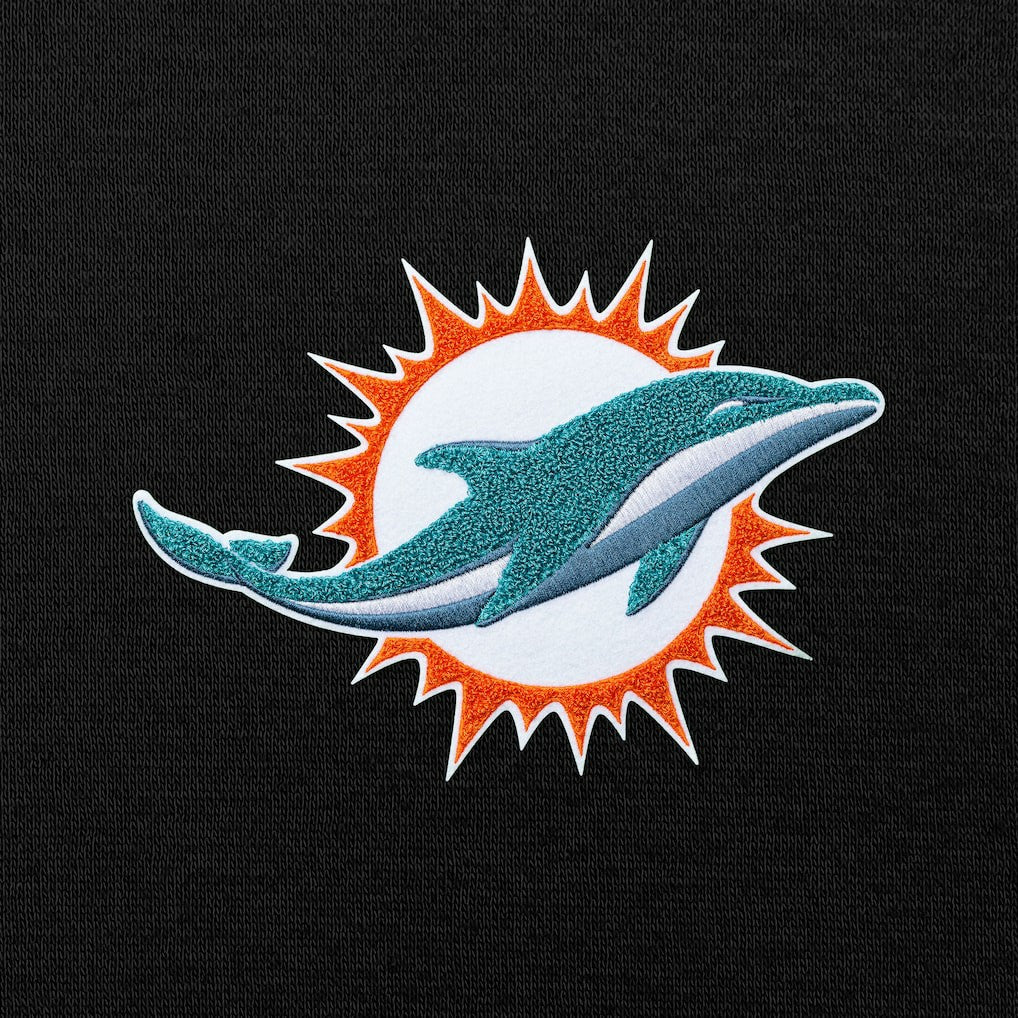 Miami Dolphins Antigua Victory Chenille Pullover Hoodie - Black sale