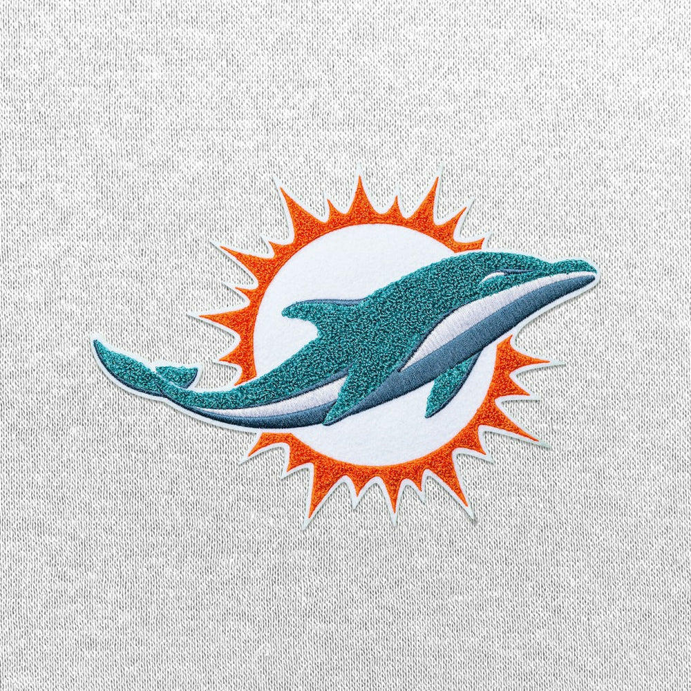 Miami Dolphins Antigua Victory Chenille Pullover Hoodie - White outlet