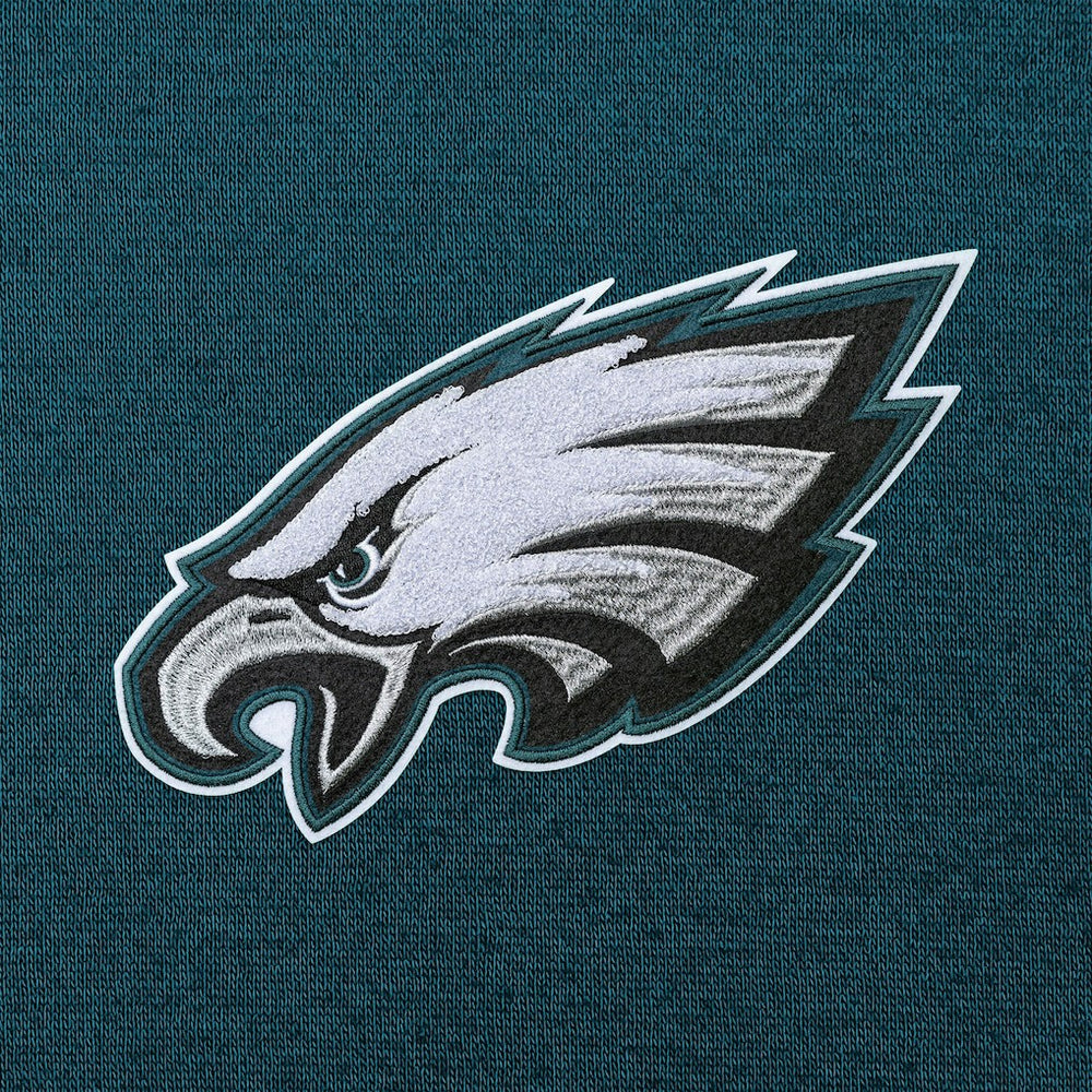Philadelphia Eagles Antigua Victory Chenille Pullover Hoodie - Midnight Green outlet
