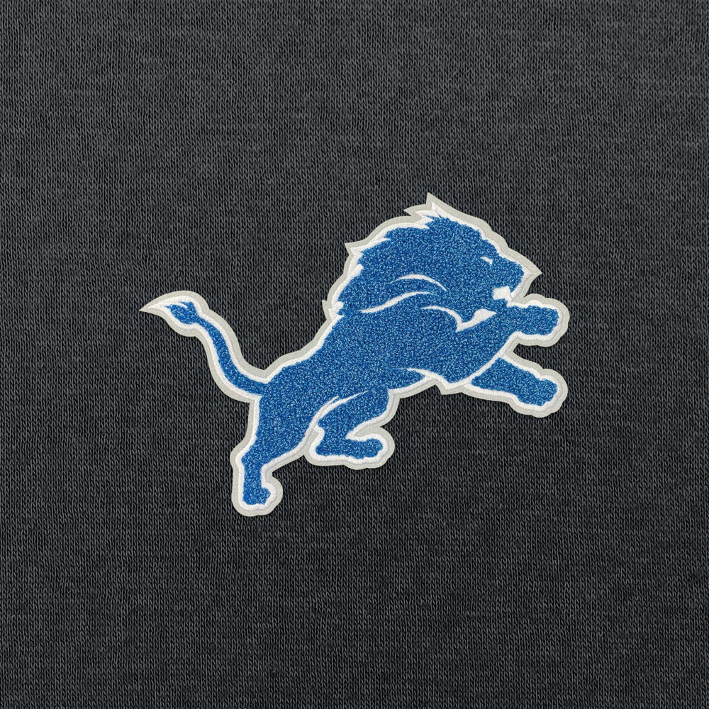 Detroit Lions Antigua Victory Chenille Pullover Hoodie - Charcoal cheap