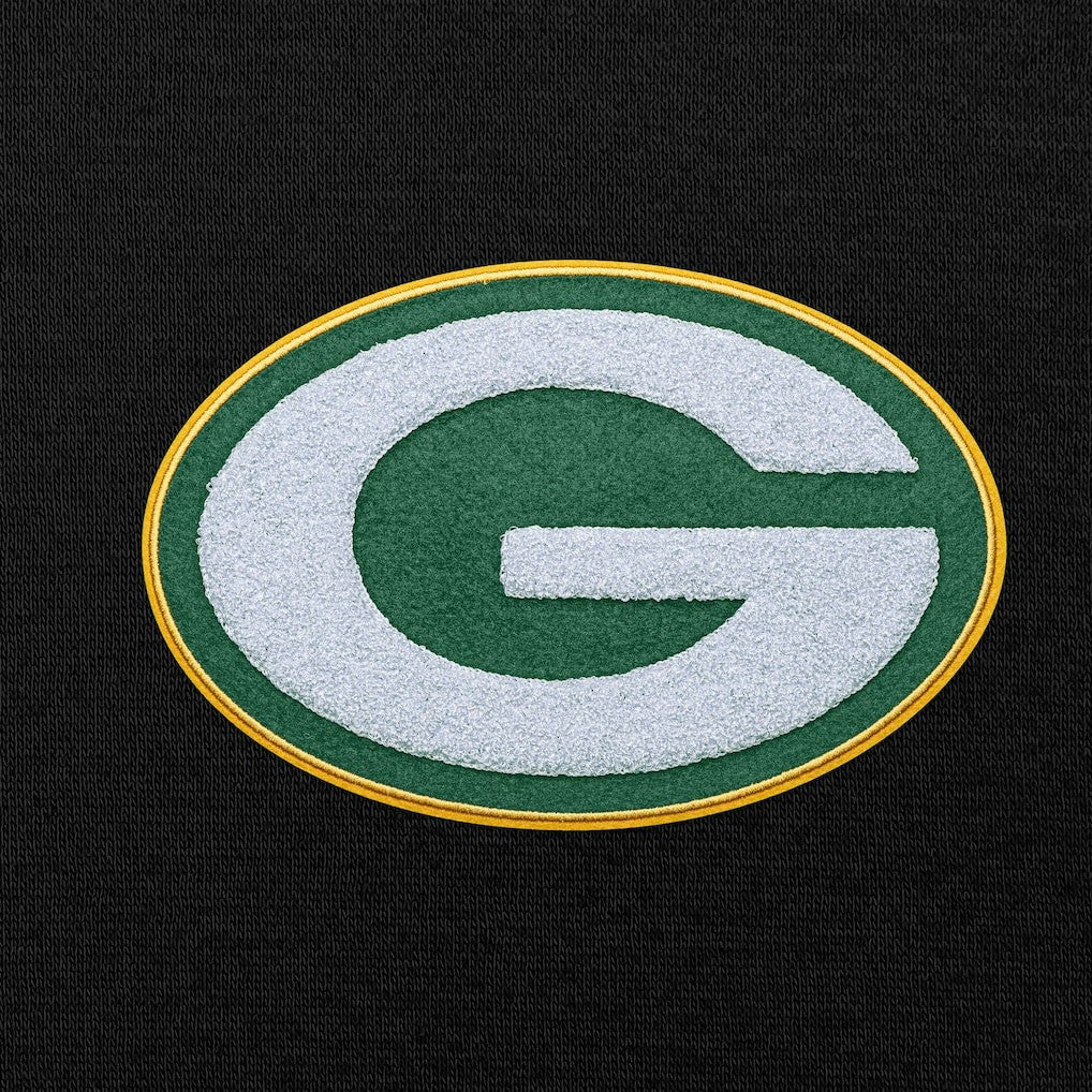 Green Bay Packers Antigua Victory Chenille Pullover Hoodie - Black online