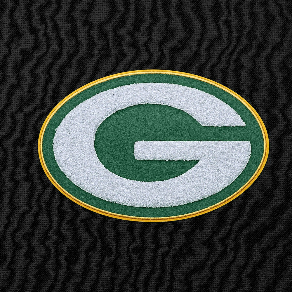 Green Bay Packers Antigua Victory Chenille Pullover Hoodie - Black online