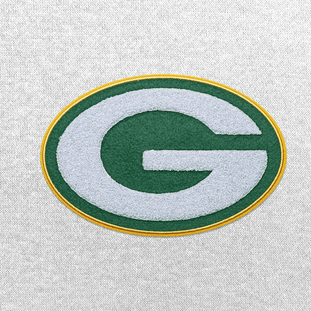 Green Bay Packers Antigua Victory Chenille Pullover Hoodie - White for sale